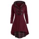 Wine Red  Chenille Horn Button Coat