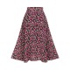 Pre-Sale Black & Pink  Cherry A-Line Skirt