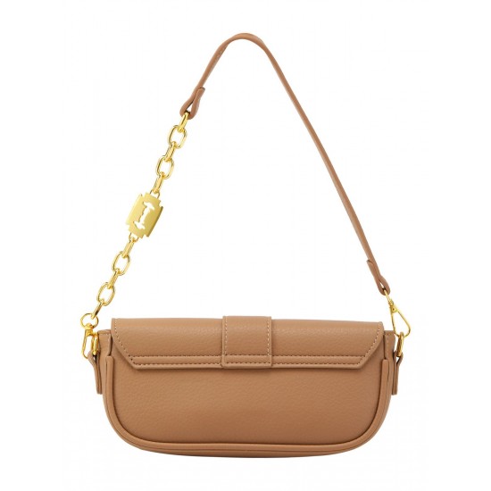 Solid Color Chain Flap Shoulder Bags