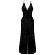 Solid Shiny Slip Vintage Jumpsuit