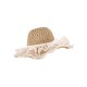 Handmade Ruffia Straw Organza Sun Hat