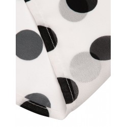 Black&White  Polka Dots Long Cover-up